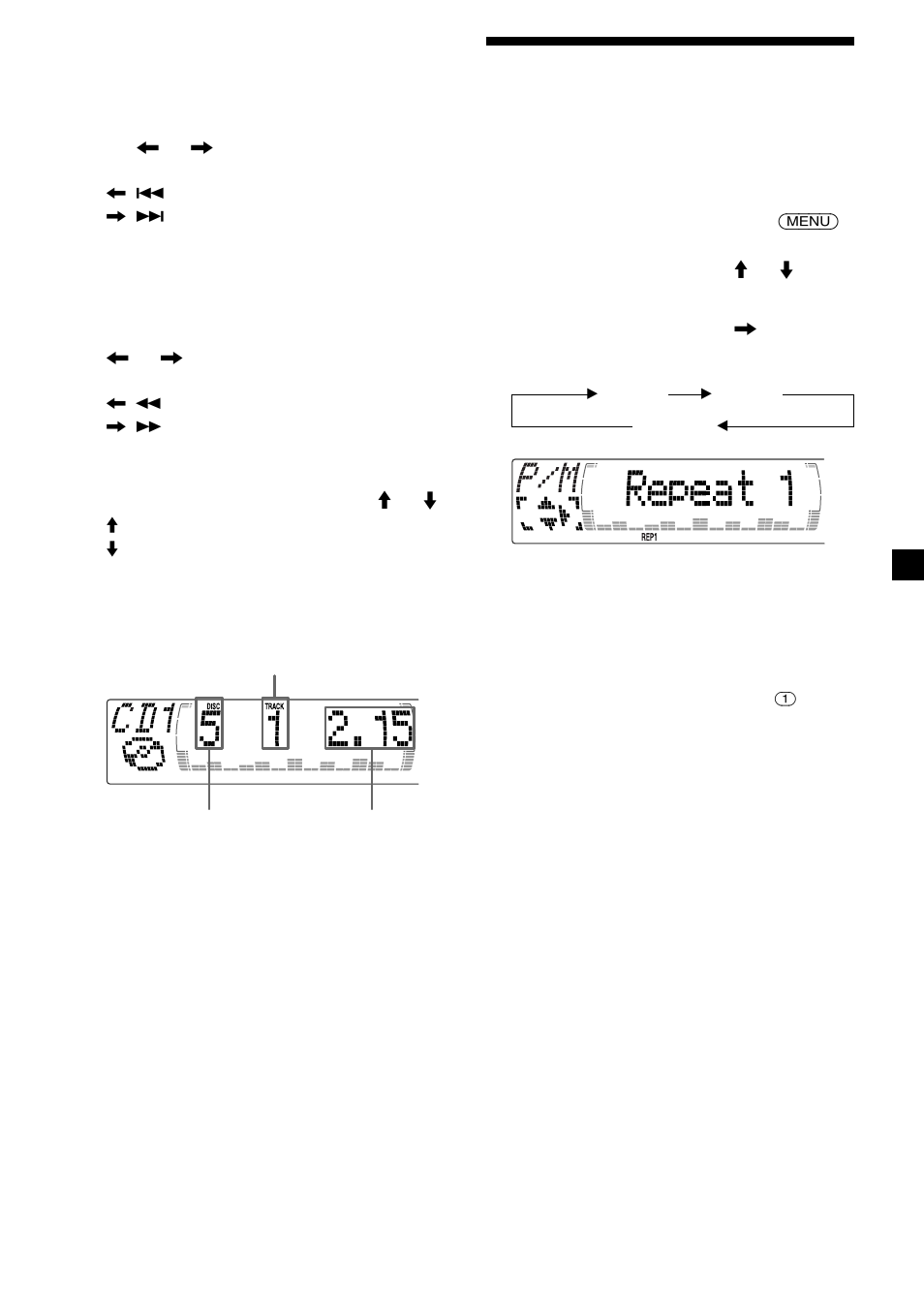 21 lecture de plages répétée | Sony XR-M550 User Manual | Page 53 / 100