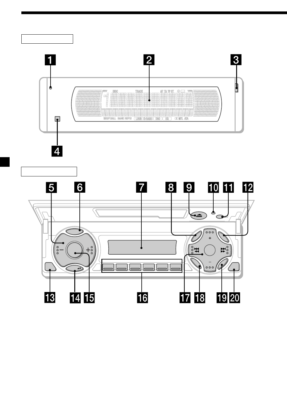 6location of controls, Security side operation side | Sony XR-M550 User Manual | Page 6 / 100