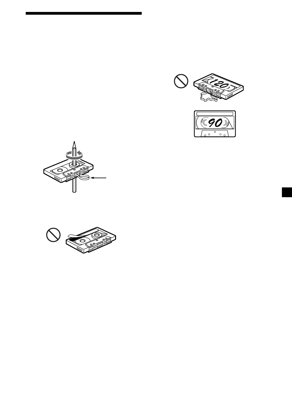 Notas sobre los cassettes | Sony XR-M550 User Manual | Page 67 / 100