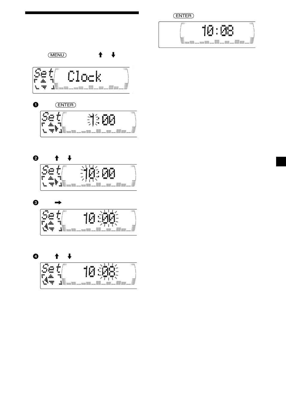 9setting the clock | Sony XR-M550 User Manual | Page 9 / 100