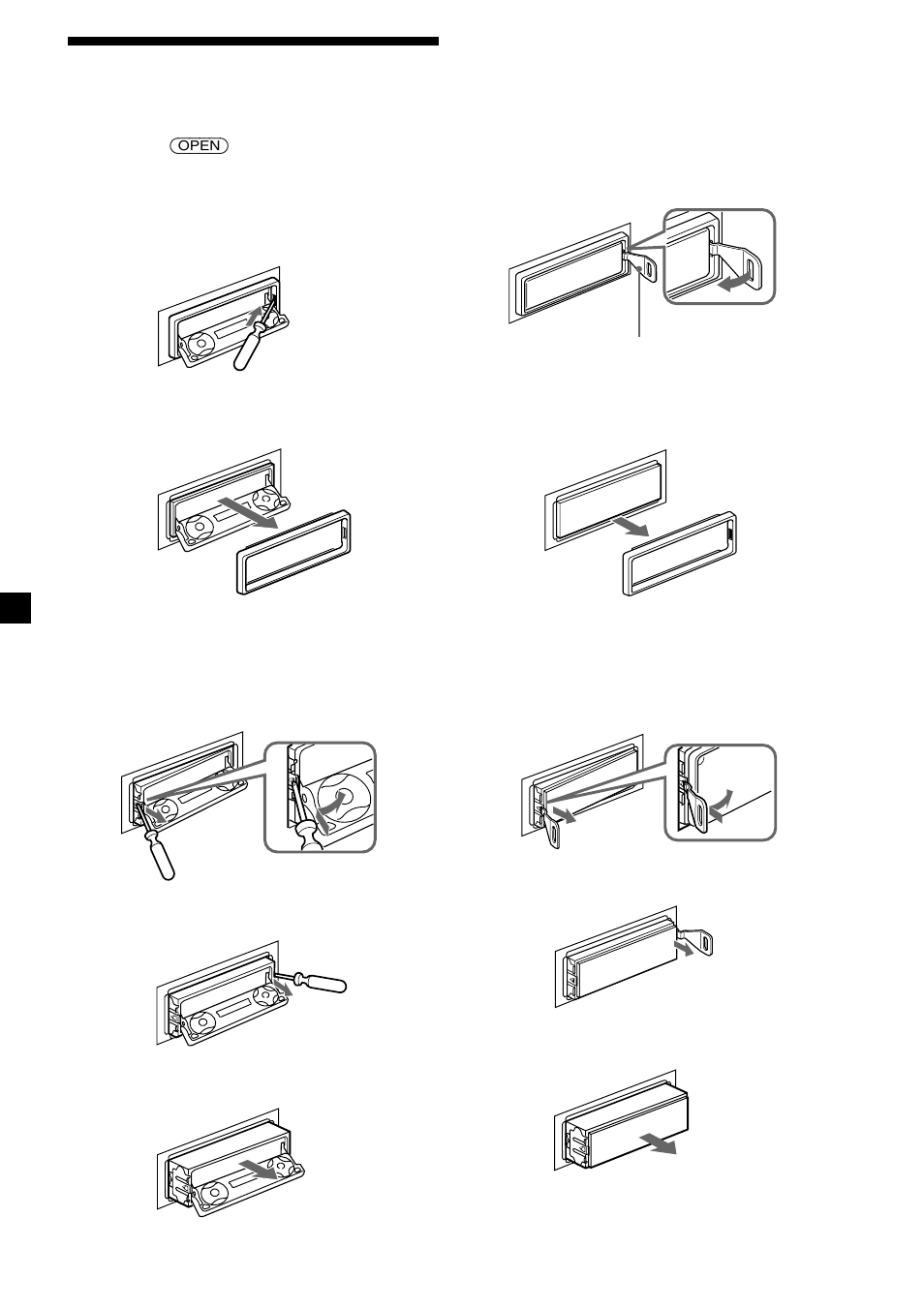 Desmontaje de la unidad | Sony XR-M550 User Manual | Page 94 / 100