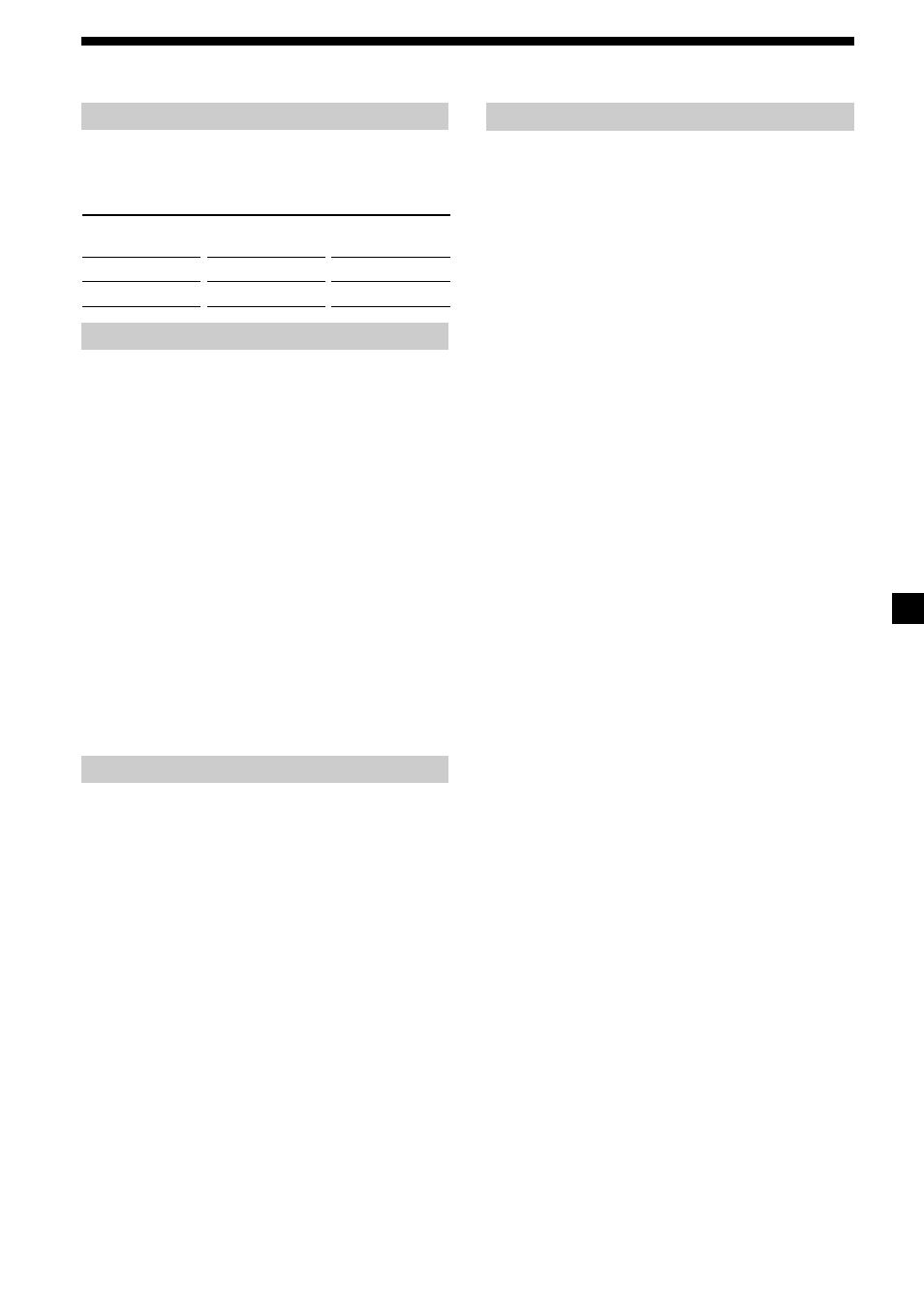 Especificaciones, Sección del reproductor de cassettes, Sección del sintonizador | Sección del amplificador de potencia, Generales | Sony XR-M550 User Manual | Page 95 / 100