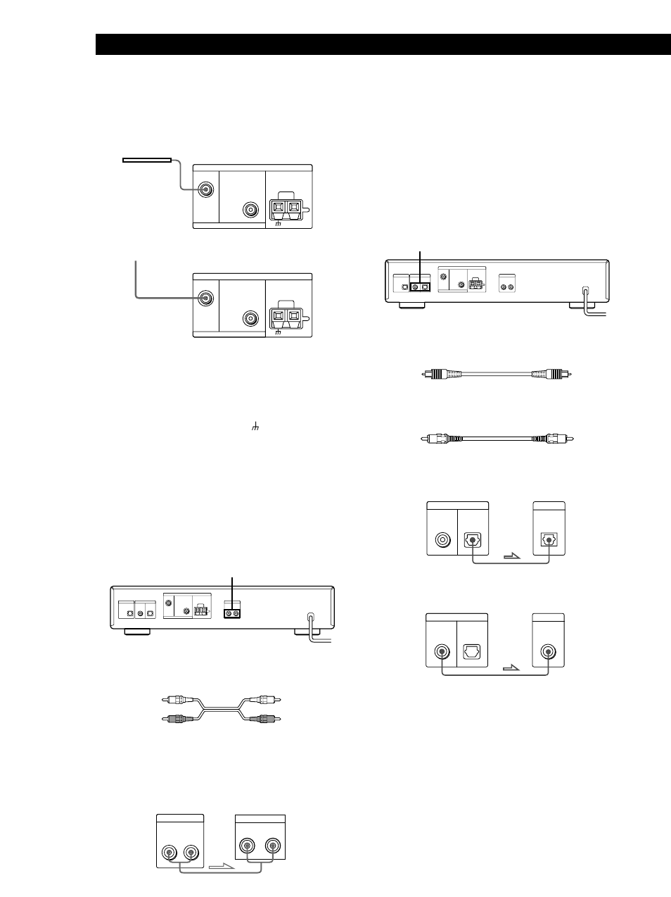 Préparation, Raccordement d’un fil de masse, Raccordement de l’amplificateur | Raccordement md/dat, Optique numérique coaxial numérique | Sony ST-D777ES User Manual | Page 26 / 84