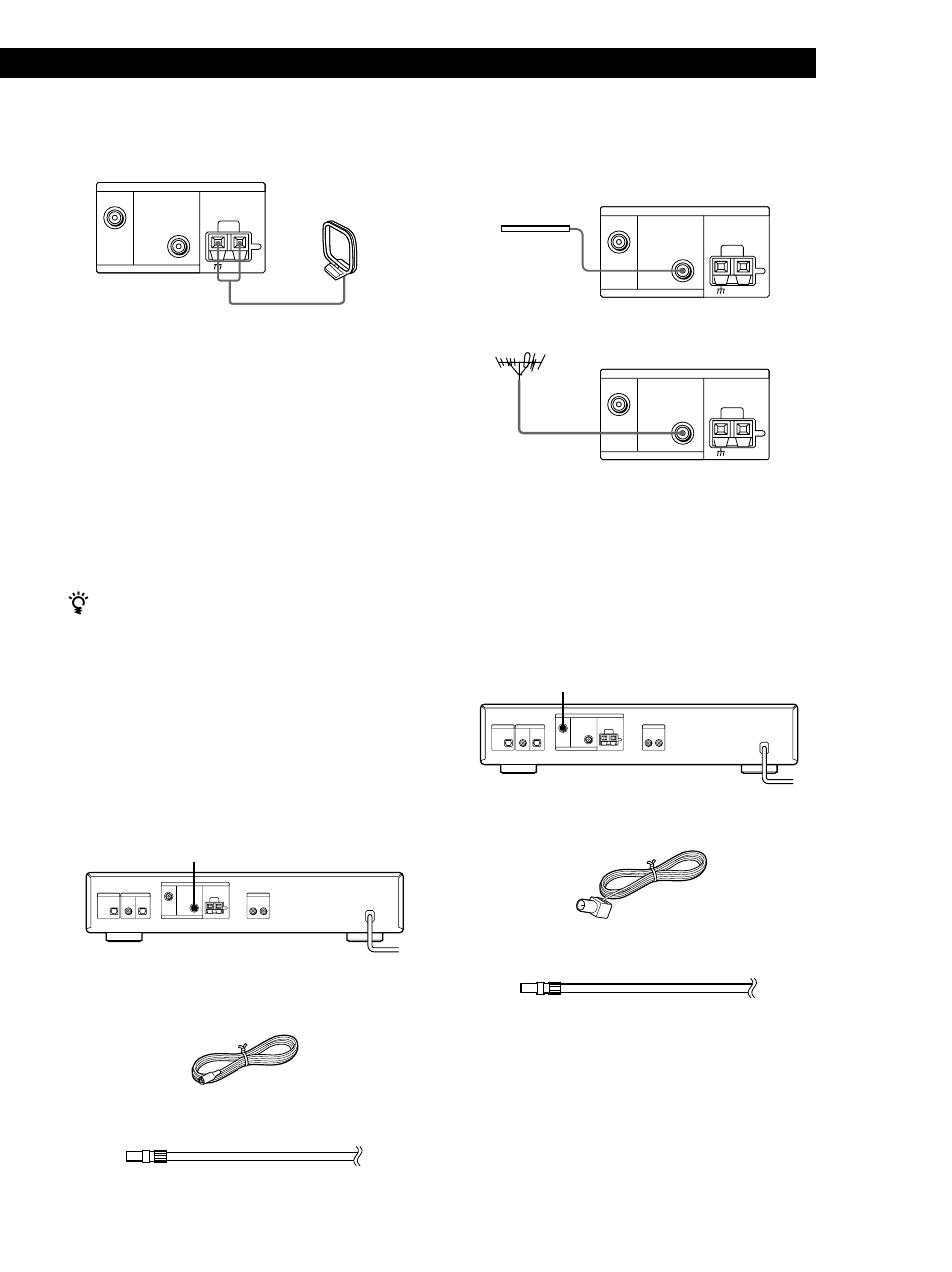 Getting started, Fm aerial hookups, Dab aerial hookups | Sony ST-D777ES User Manual | Page 5 / 84