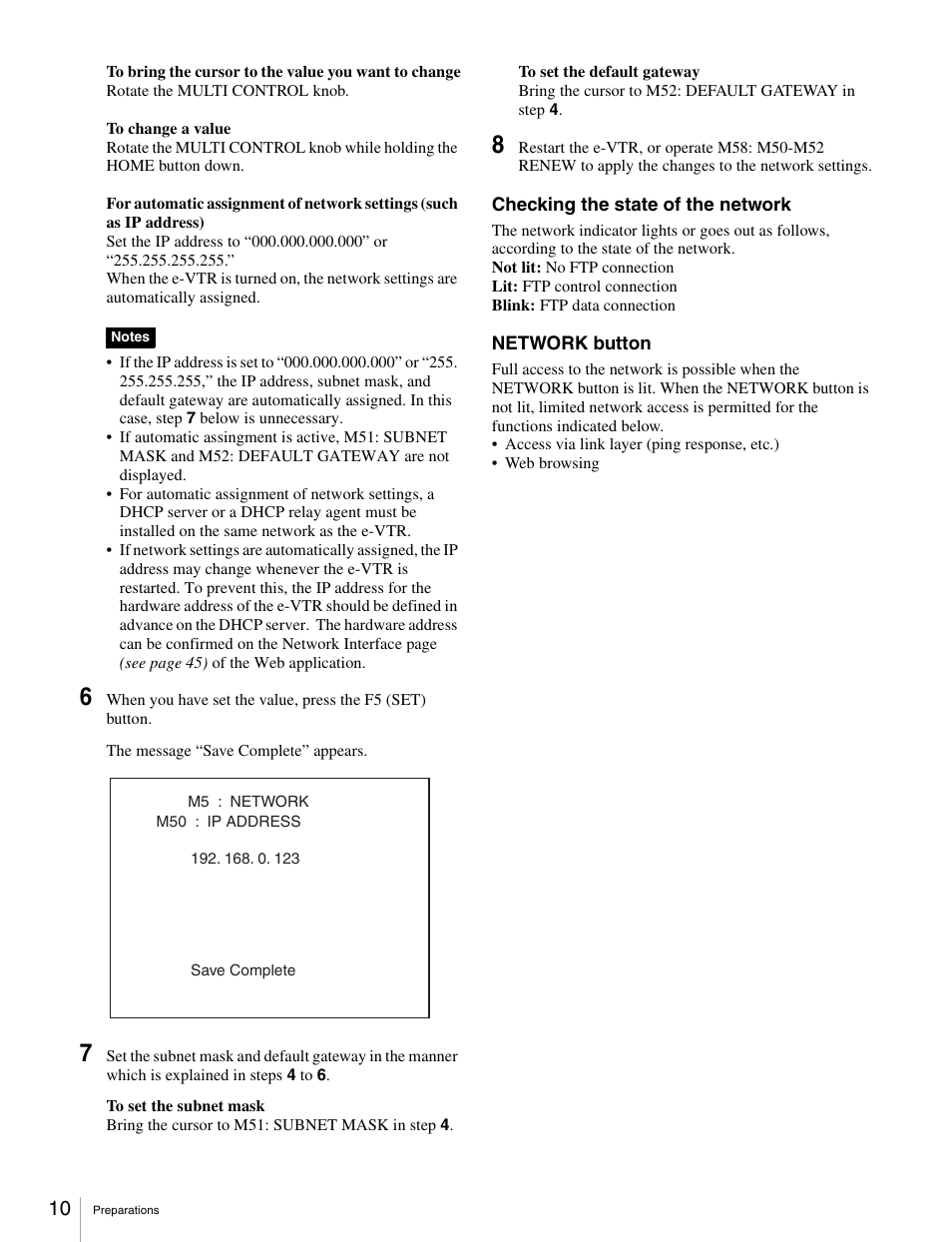 Sony BKMW-E3000 User Manual | Page 10 / 50