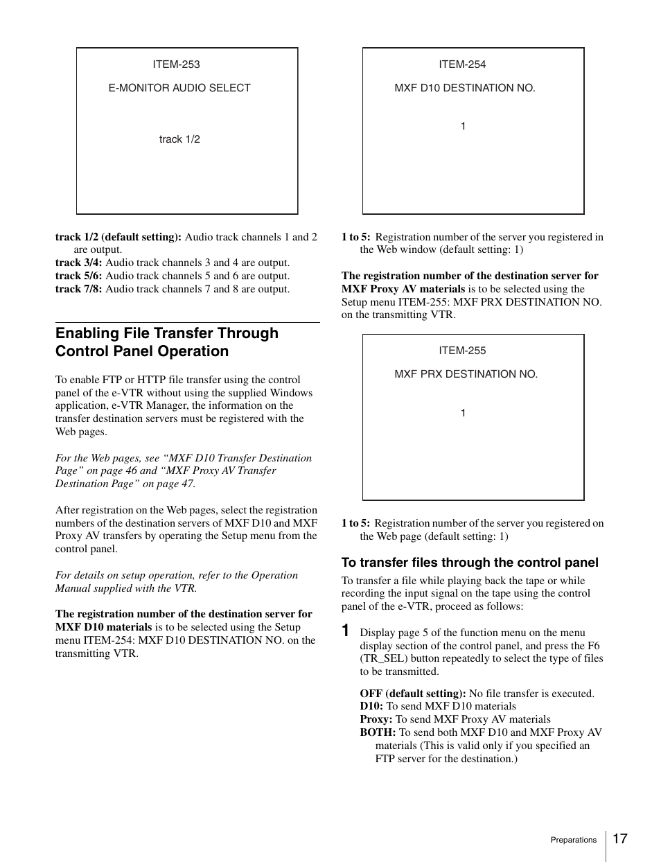 Sony BKMW-E3000 User Manual | Page 17 / 50