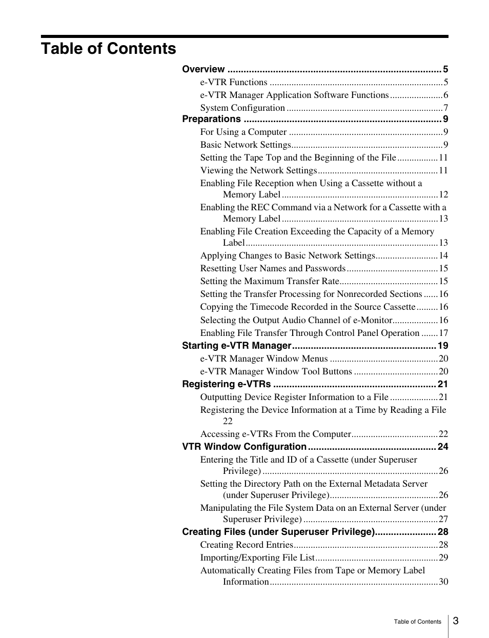 Sony BKMW-E3000 User Manual | Page 3 / 50