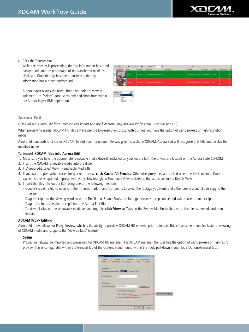 Xdcam workflow guide | Sony XDCAM User Manual | Page 13 / 28