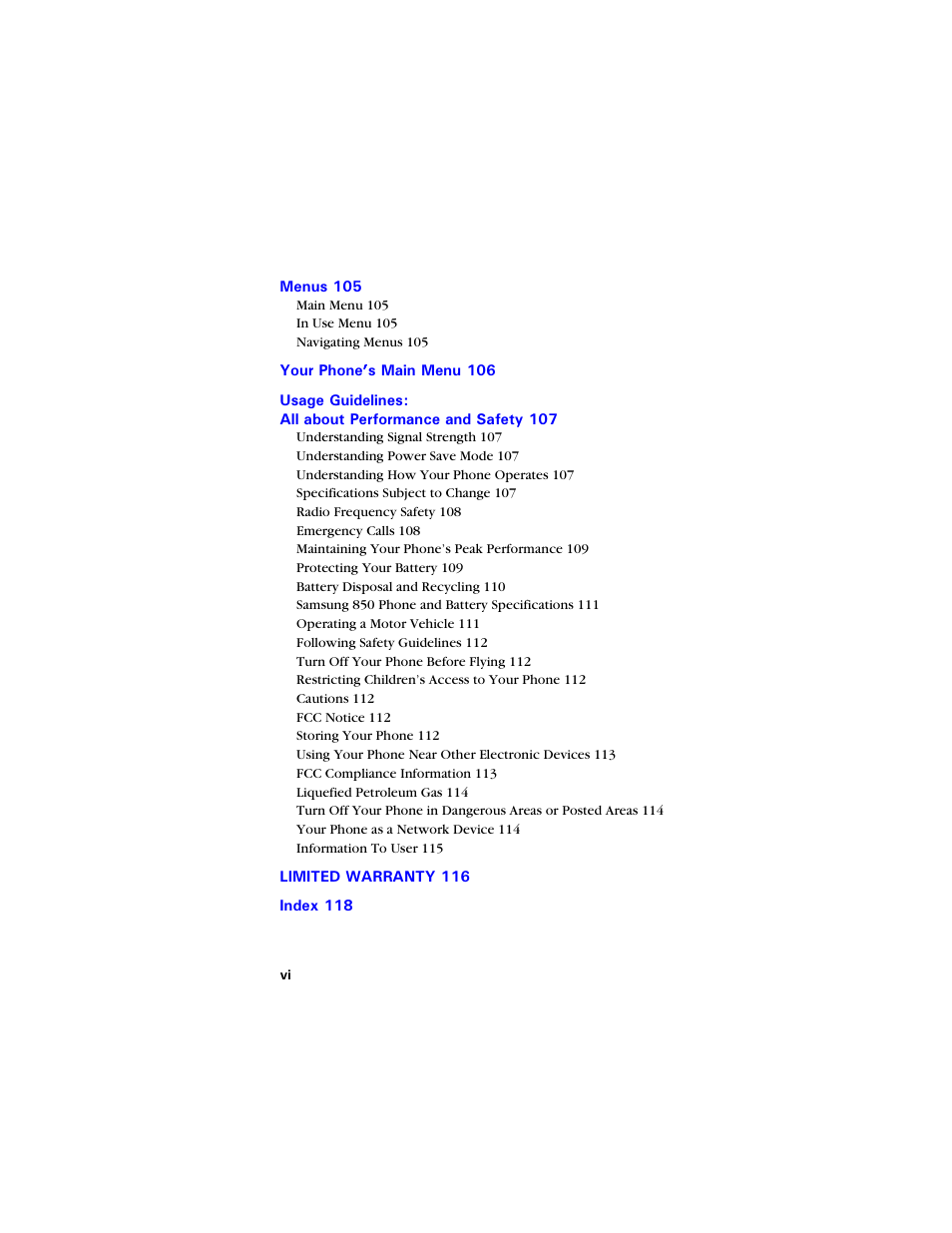 Samsung SCH-850 User Manual | Page 12 / 134