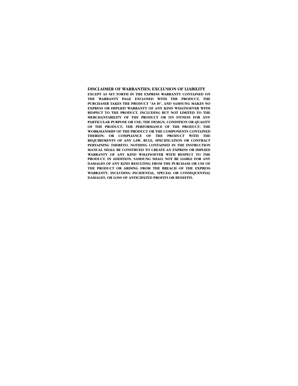 Disclaimer of warranties; exclusion of liability | Samsung SCH-850 User Manual | Page 3 / 134