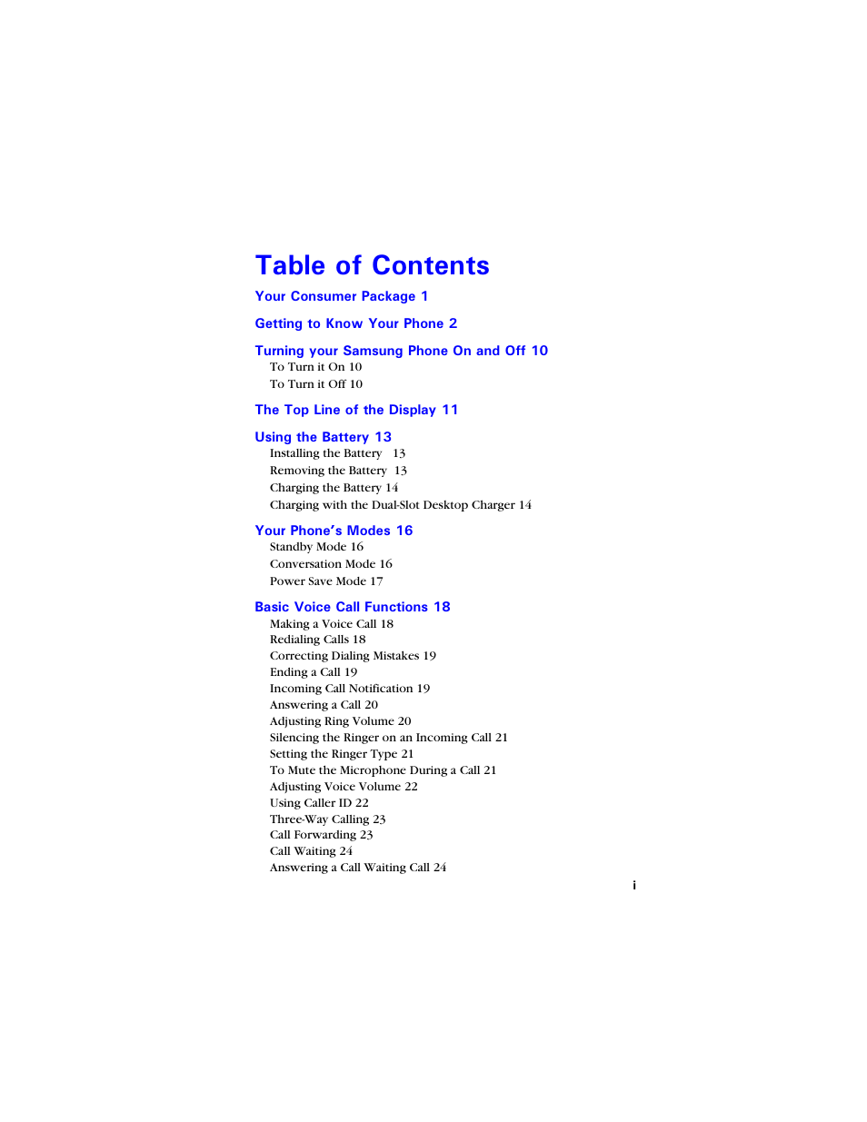 6cdng qh %qpvgpvu | Samsung SCH-850 User Manual | Page 7 / 134