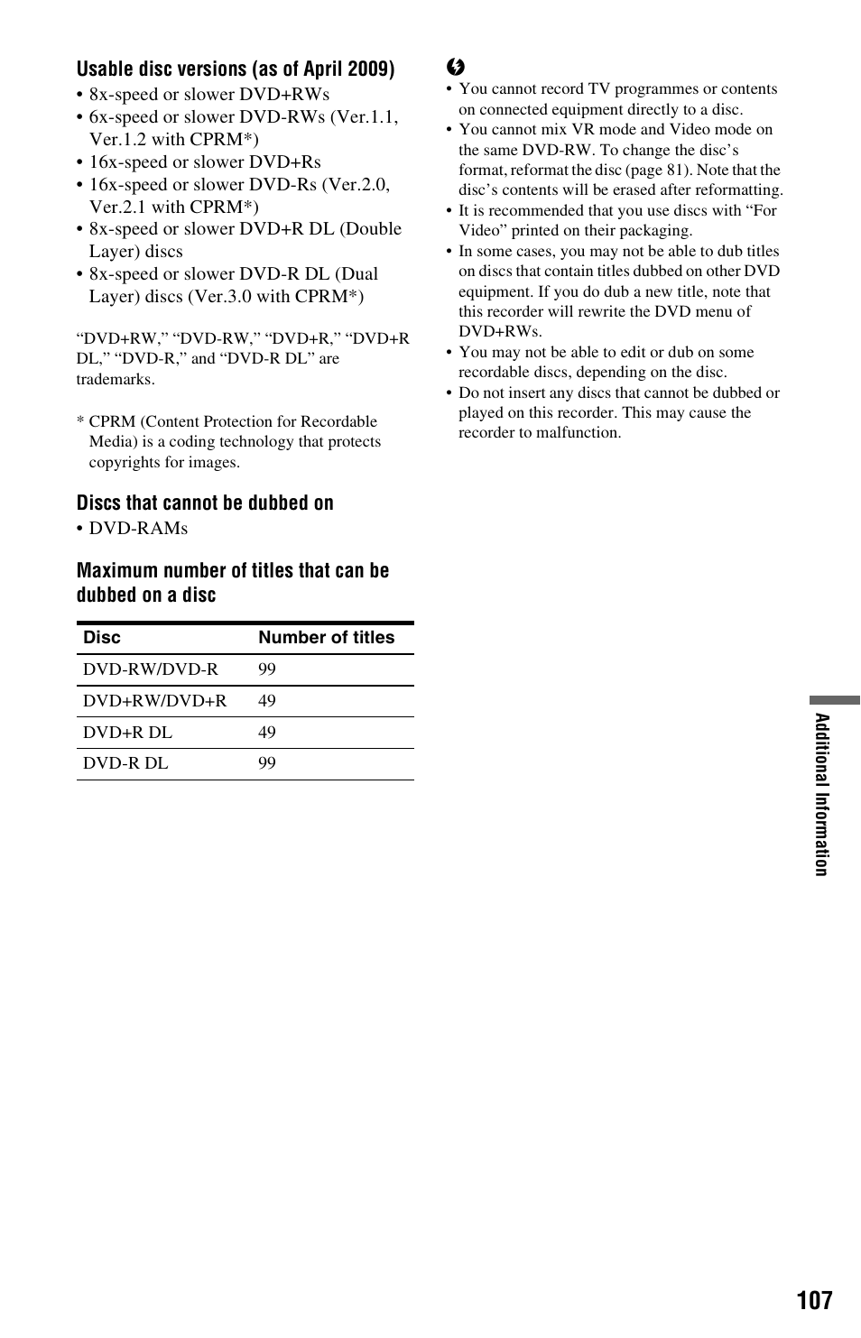 Sony 4-131-978-11(1) User Manual | Page 107 / 120