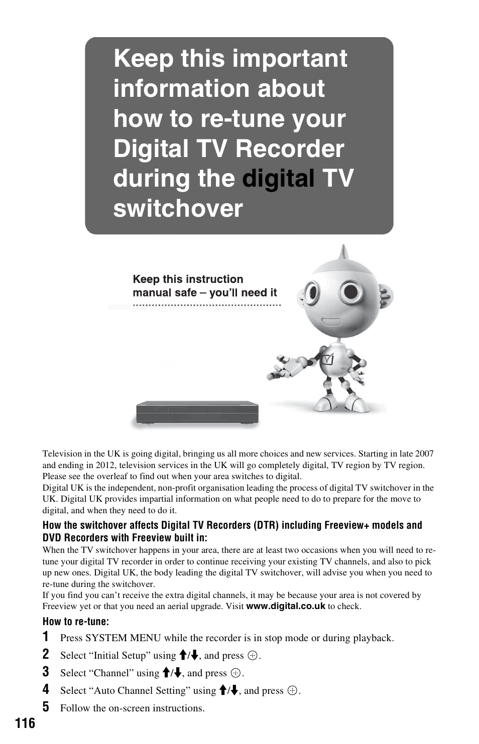 Sony 4-131-978-11(1) User Manual | Page 116 / 120