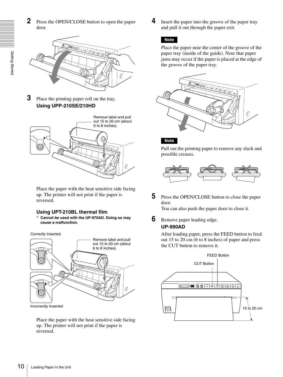 Sony UP-970AD User Manual | Page 10 / 43