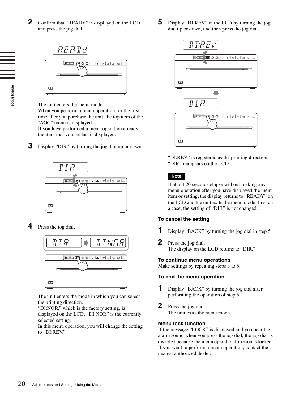 Sony UP-970AD User Manual | Page 20 / 43