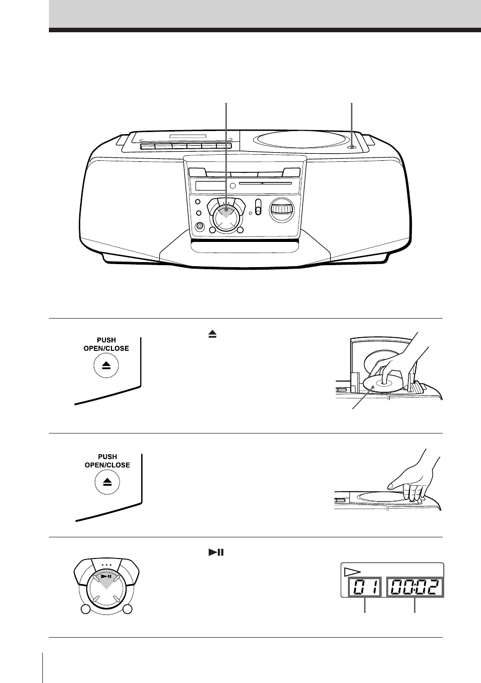 Reproducción de un cd | Sony CFD-V37L User Manual | Page 32 / 56