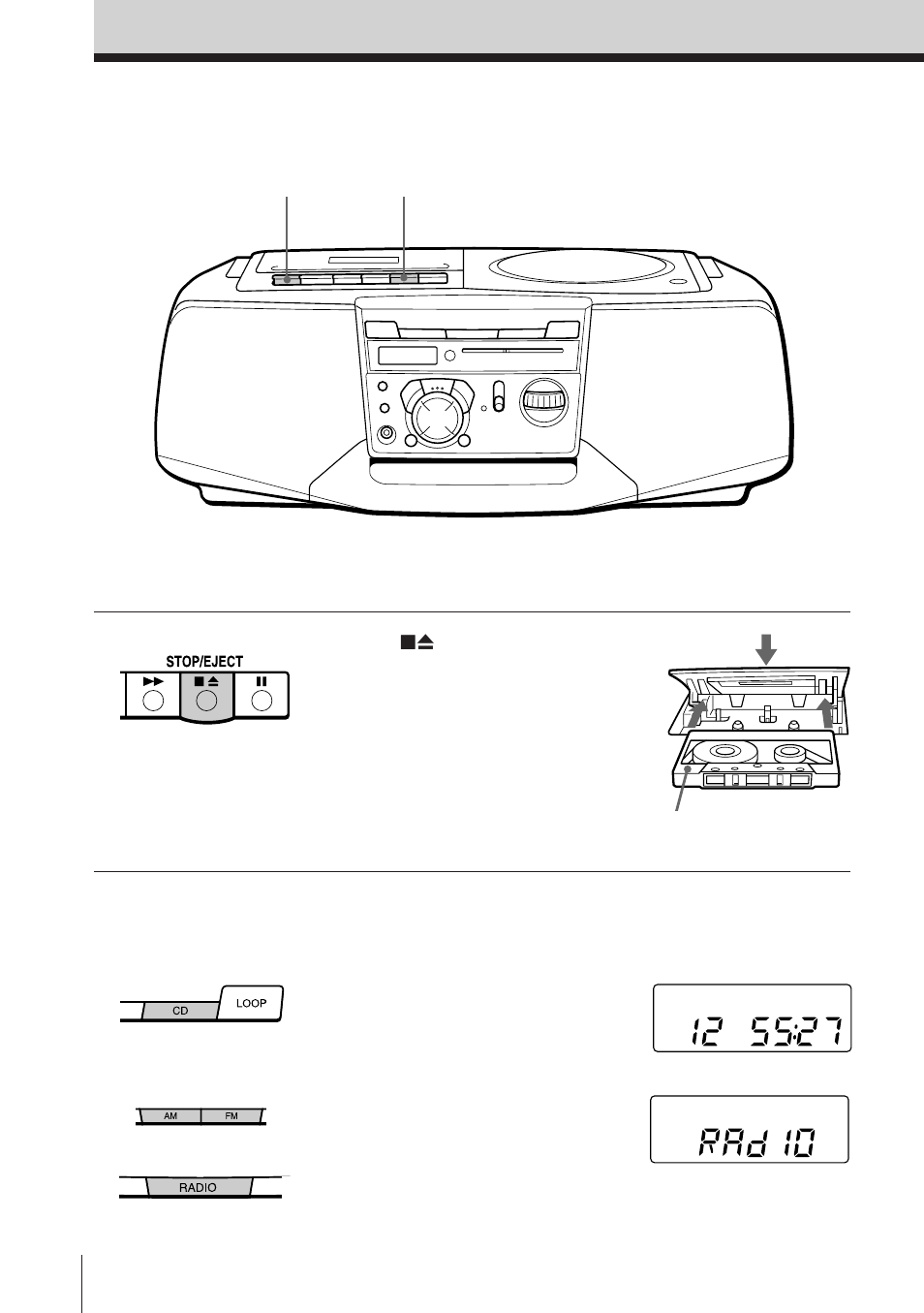 Grabación en una cinta | Sony CFD-V37L User Manual | Page 38 / 56