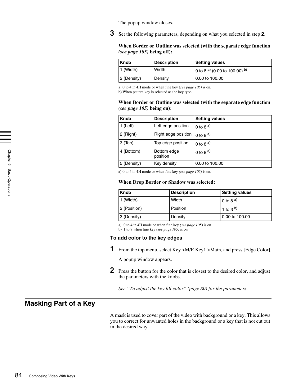 Masking part of a key | Sony MKS-2010 User Manual | Page 84 / 200