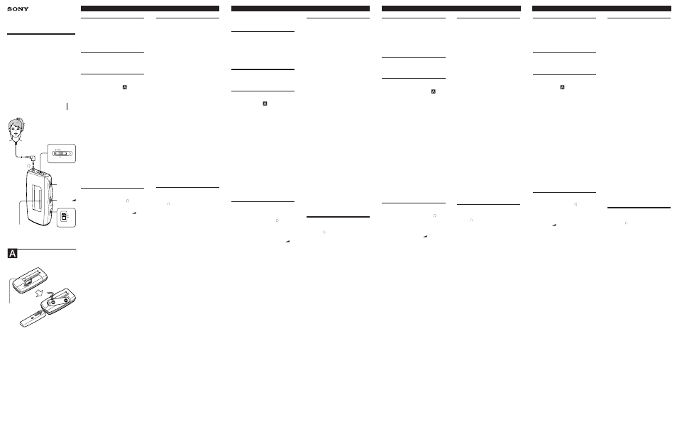 Sony SRF-S53 User Manual | 2 pages