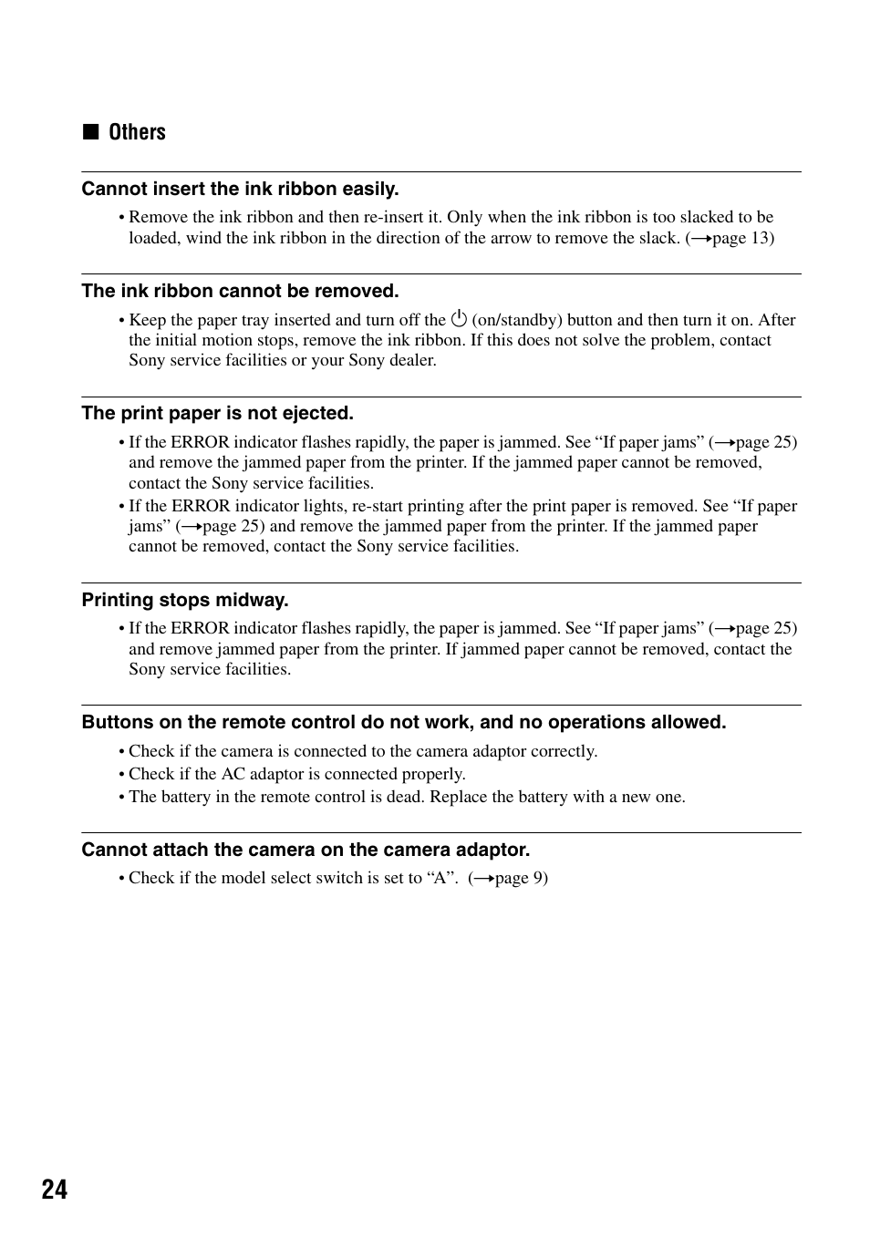 Xothers | Sony DPP-FPHD1 User Manual | Page 24 / 32