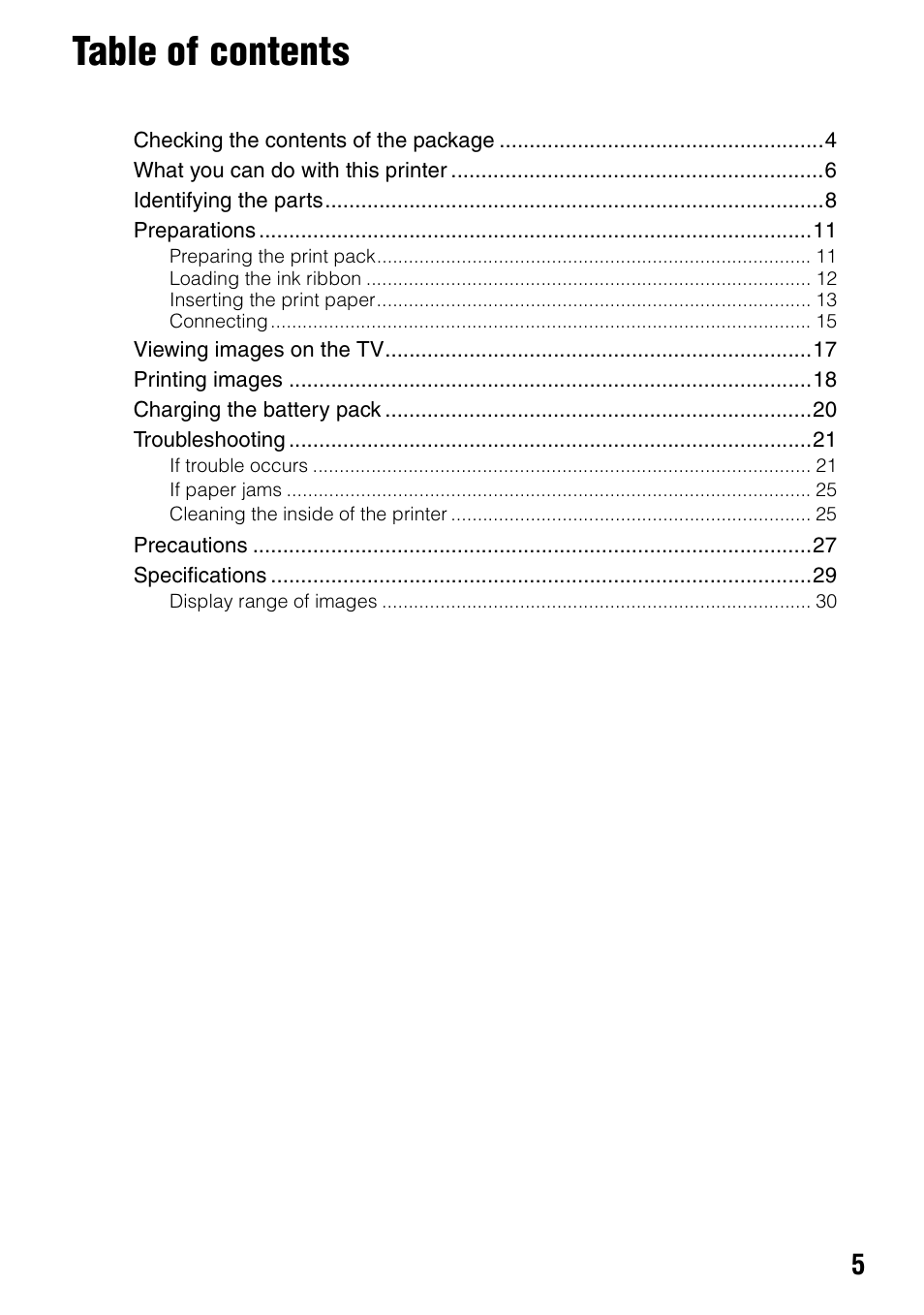 Sony DPP-FPHD1 User Manual | Page 5 / 32