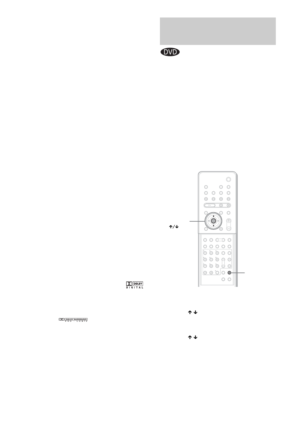Selecting the surround back decoding mode, Selecting the surround back decoding, Mode | Sony DAV-SR4W User Manual | Page 58 / 108