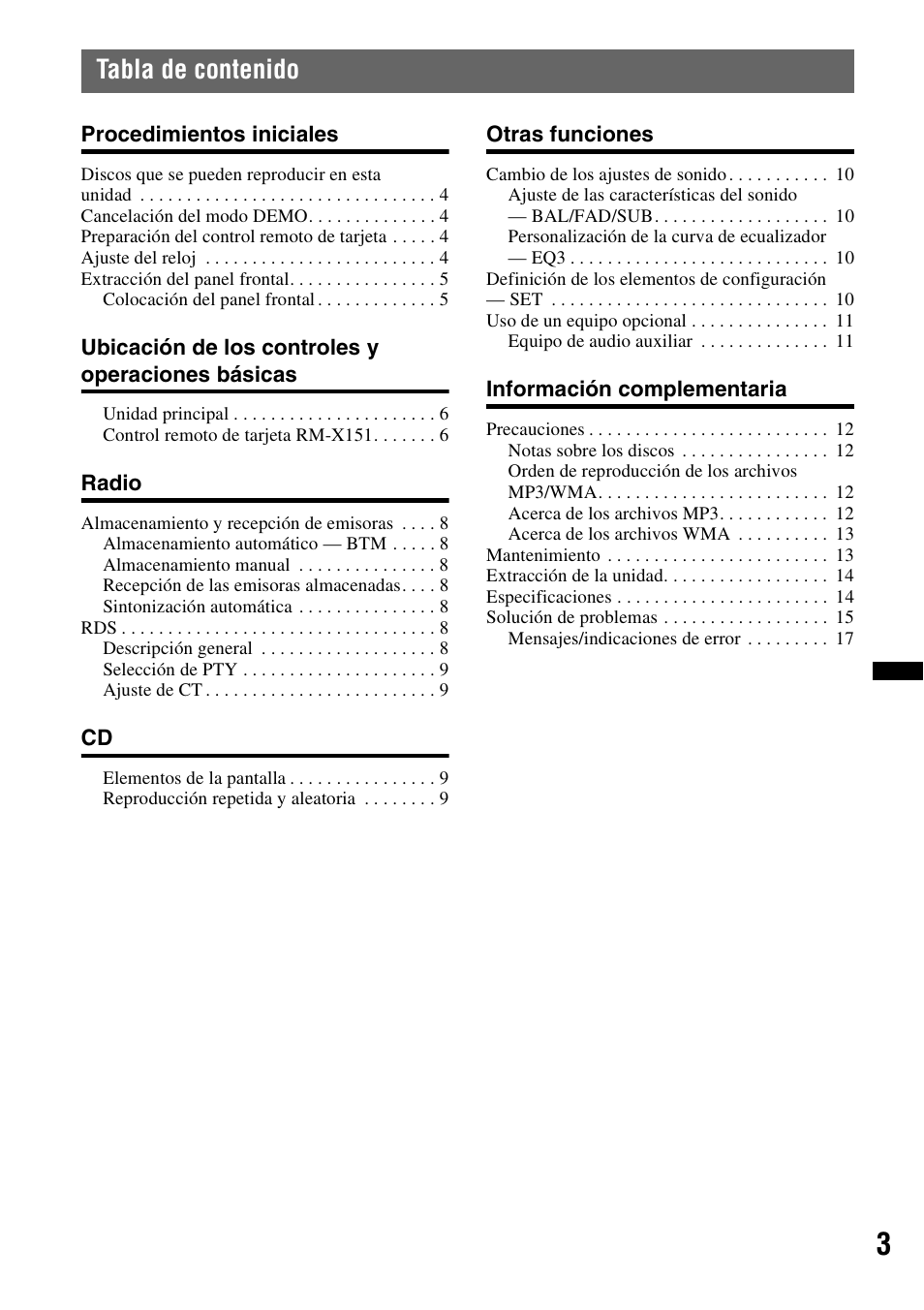 Sony CDX-GT292 User Manual | Page 19 / 36