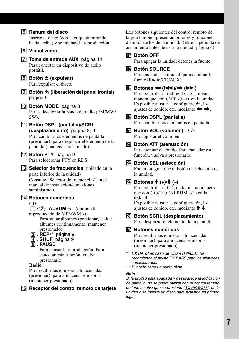 Sony CDX-GT292 User Manual | Page 23 / 36