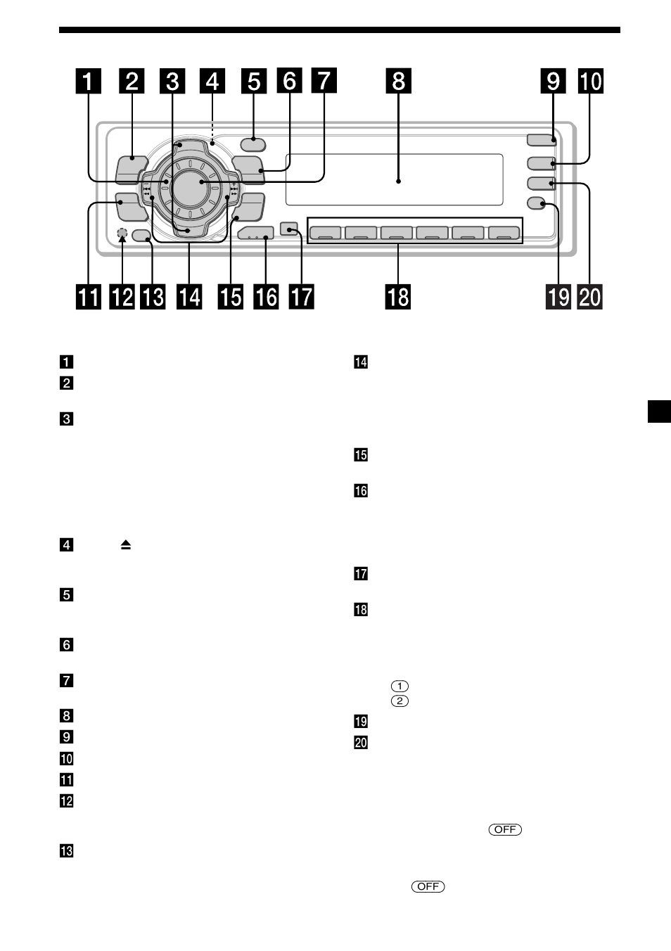 5localización de los controles | Sony MDX-C6400R User Manual | Page 35 / 152