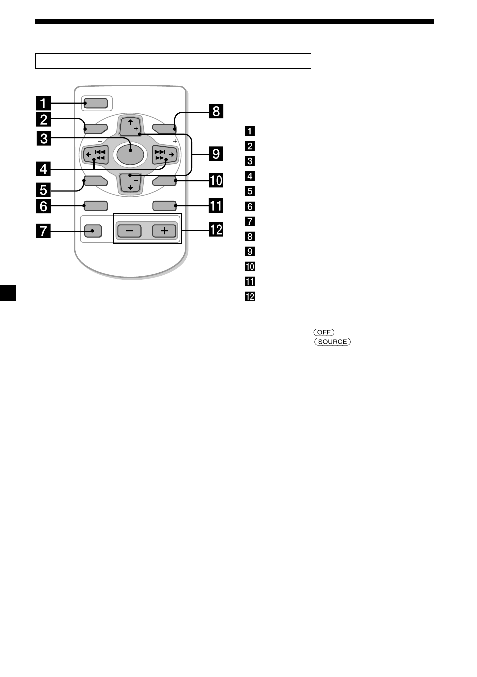 6localización de los controles, Mando a distancia inalámbrico rm-x91 (opcional) | Sony MDX-C6400R User Manual | Page 36 / 152