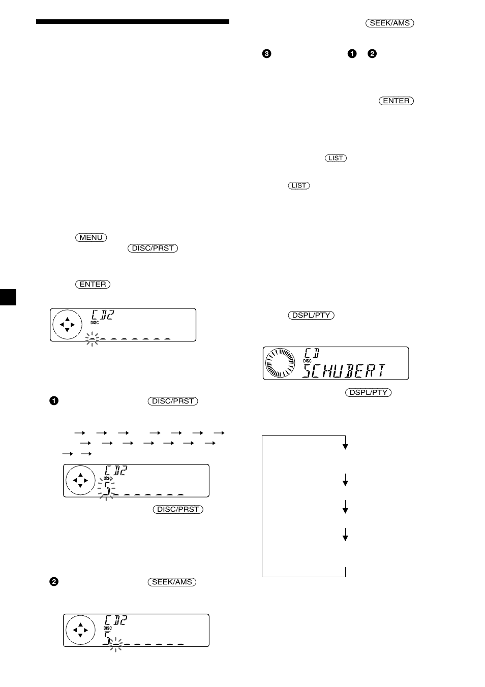 12 asignación de títulos a los discos compactos | Sony MDX-C6400R User Manual | Page 42 / 152