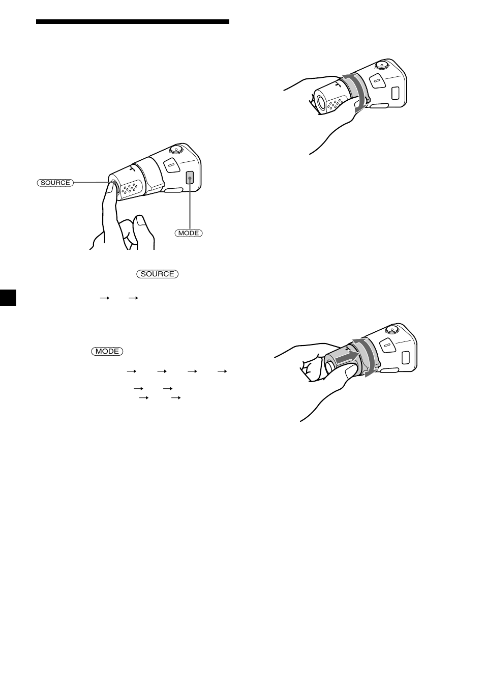 Uso del mando rotativo | Sony MDX-C6400R User Manual | Page 52 / 152