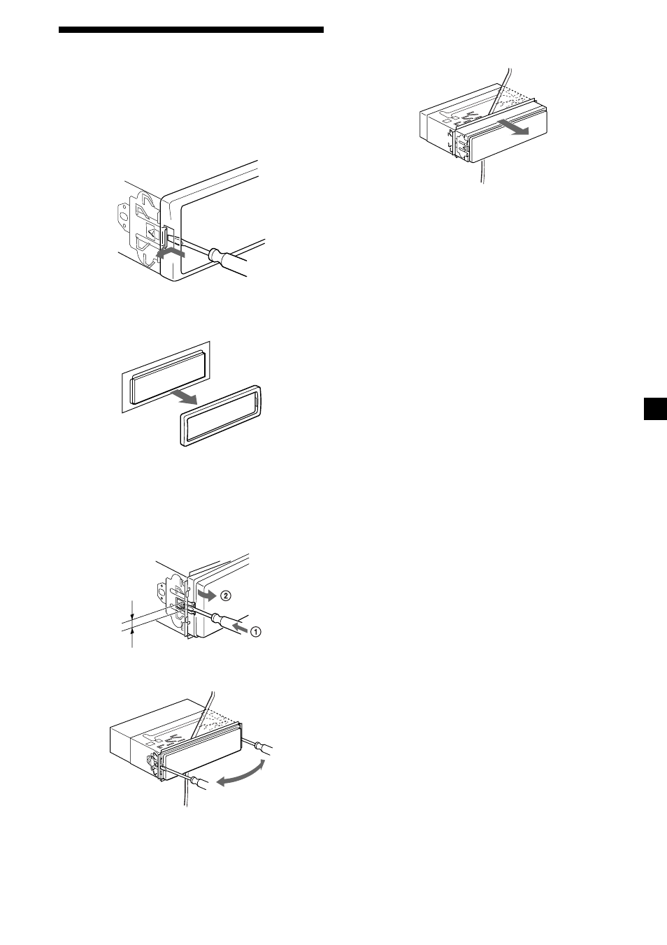Desmontaje de la unidad | Sony MDX-C6400R User Manual | Page 57 / 152