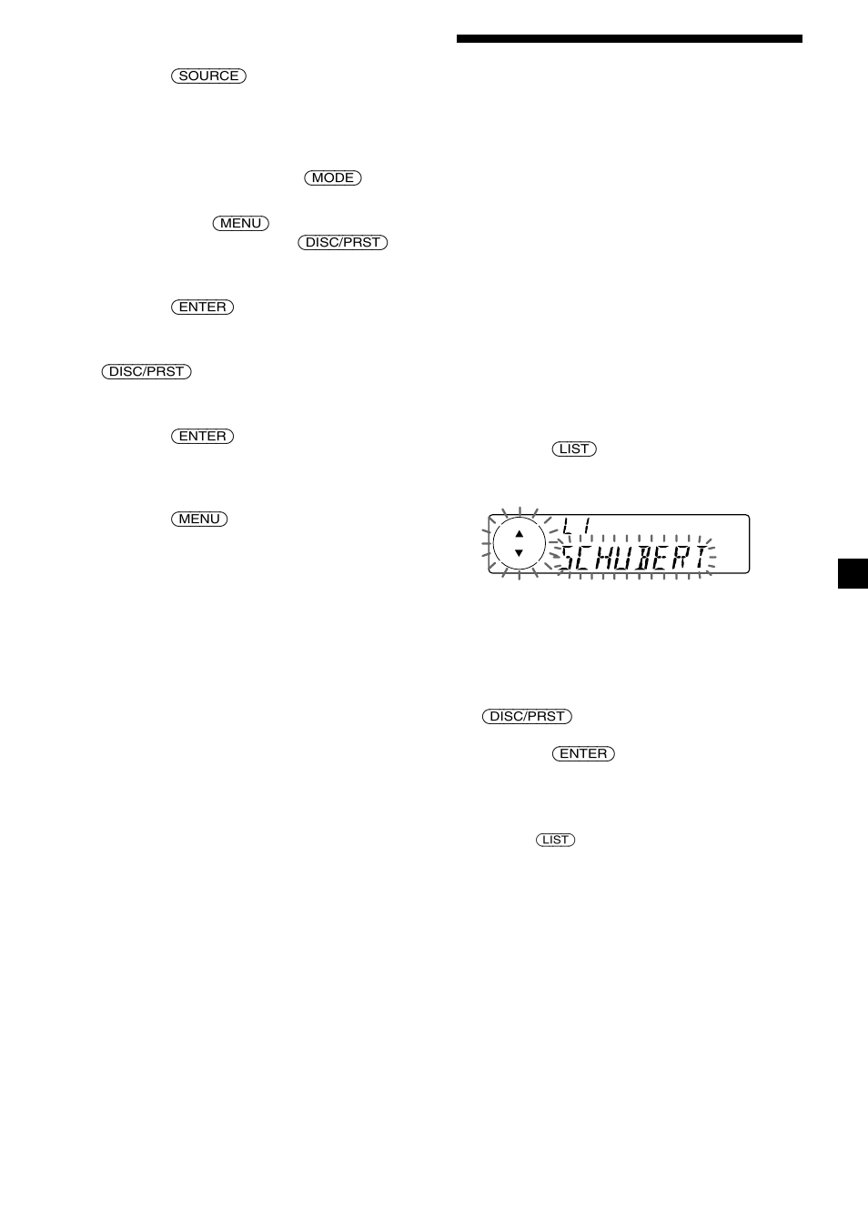 Hitta en cd-skiva efter namn | Sony MDX-C6400R User Manual | Page 73 / 152