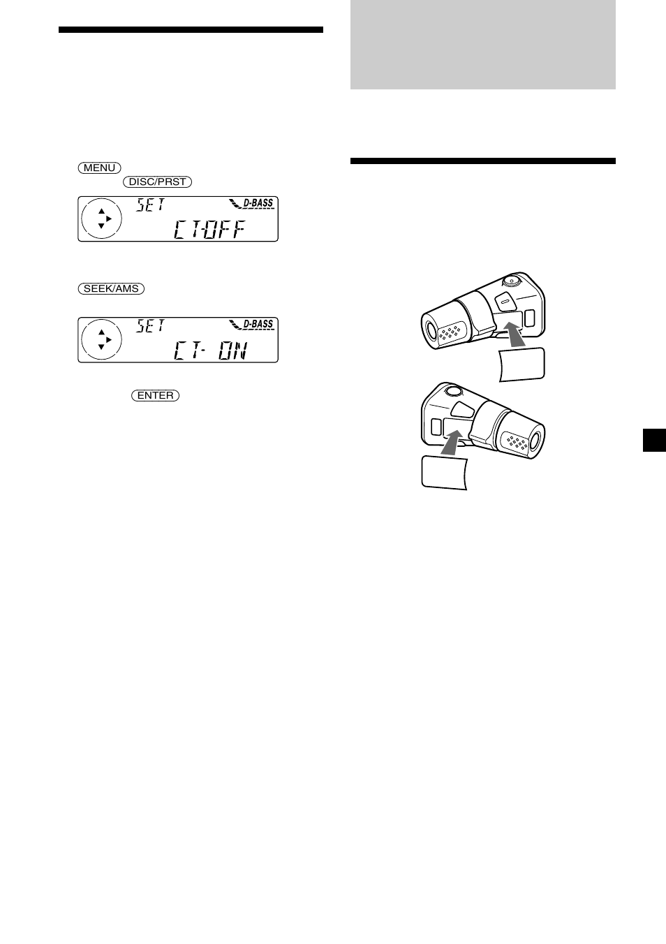 Övriga funktioner, Fästa etiketten på vridkontrollen, Ställa klockan automatiskt | Sony MDX-C6400R User Manual | Page 81 / 152