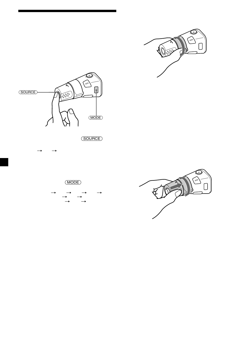 Använda vridkontrollen | Sony MDX-C6400R User Manual | Page 82 / 152