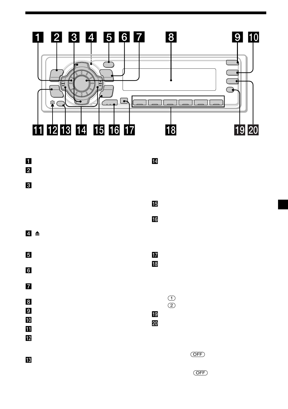 5localização das teclas | Sony MDX-C6400R User Manual | Page 95 / 152