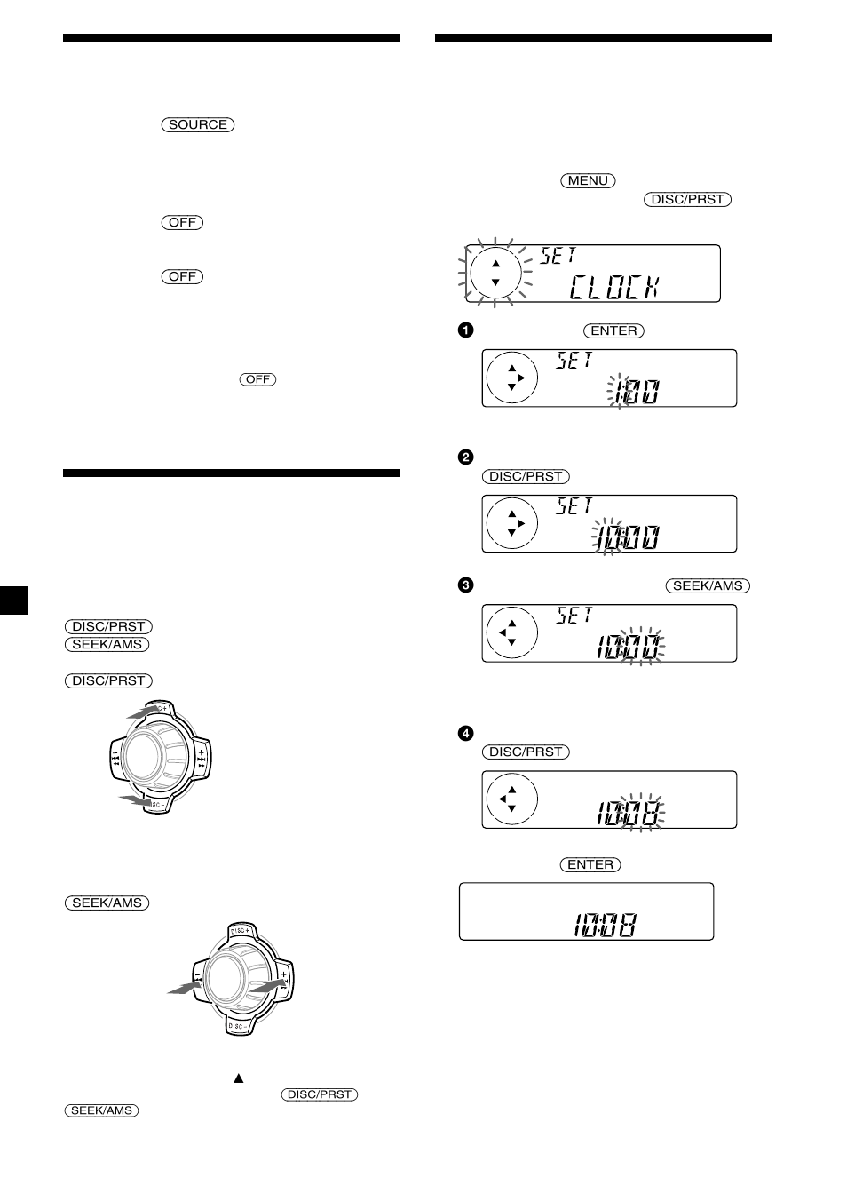 8ligar/desligar o aparelho, Como utilizar o menu, Acertar o relógio | Sony MDX-C6400R User Manual | Page 98 / 152