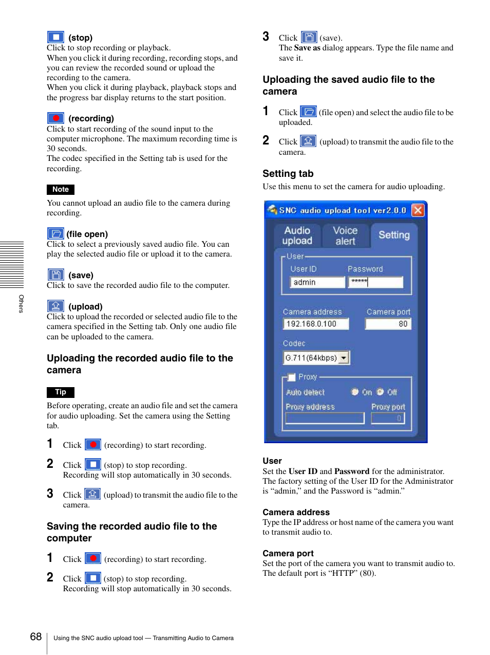 Sony SNC-CS50N User Manual | Page 68 / 87