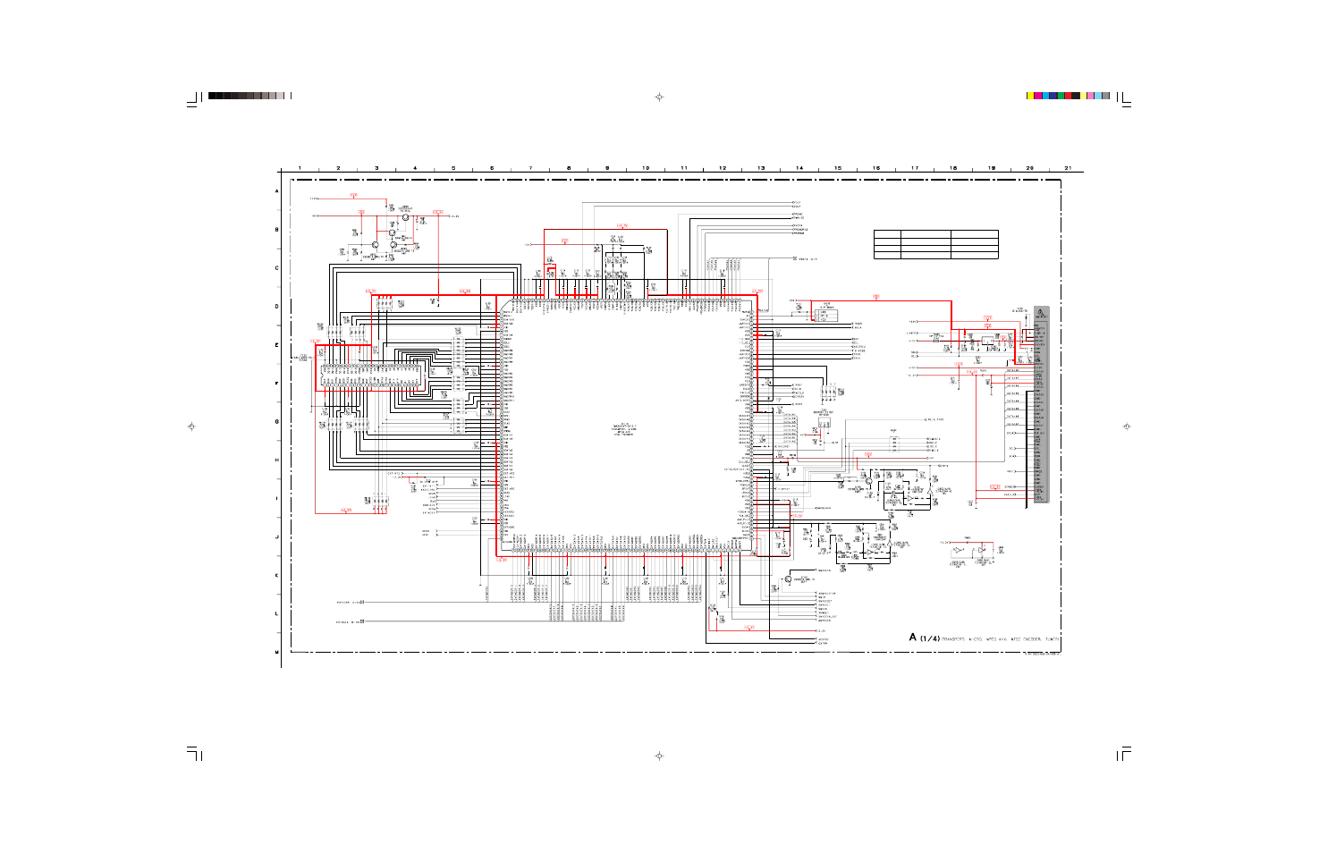 A board schematic (1/4) | Sony SAT-B55 RM-Y139 User Manual | Page 17 / 36