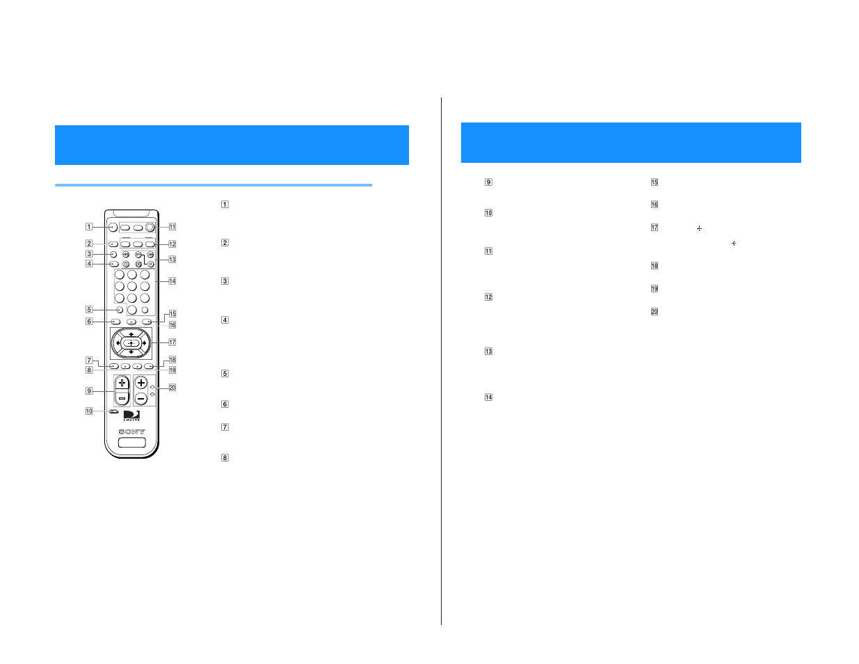 Sa t-a55/b55, Using your remote control (continued) | Sony SAT-B55 RM-Y139 User Manual | Page 9 / 36