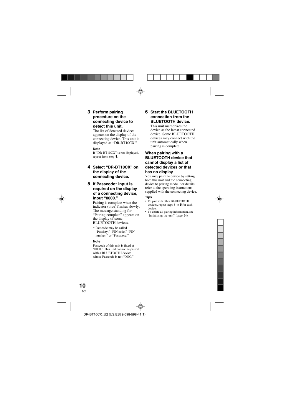 Sony DRBT10CX User Manual | Page 10 / 52