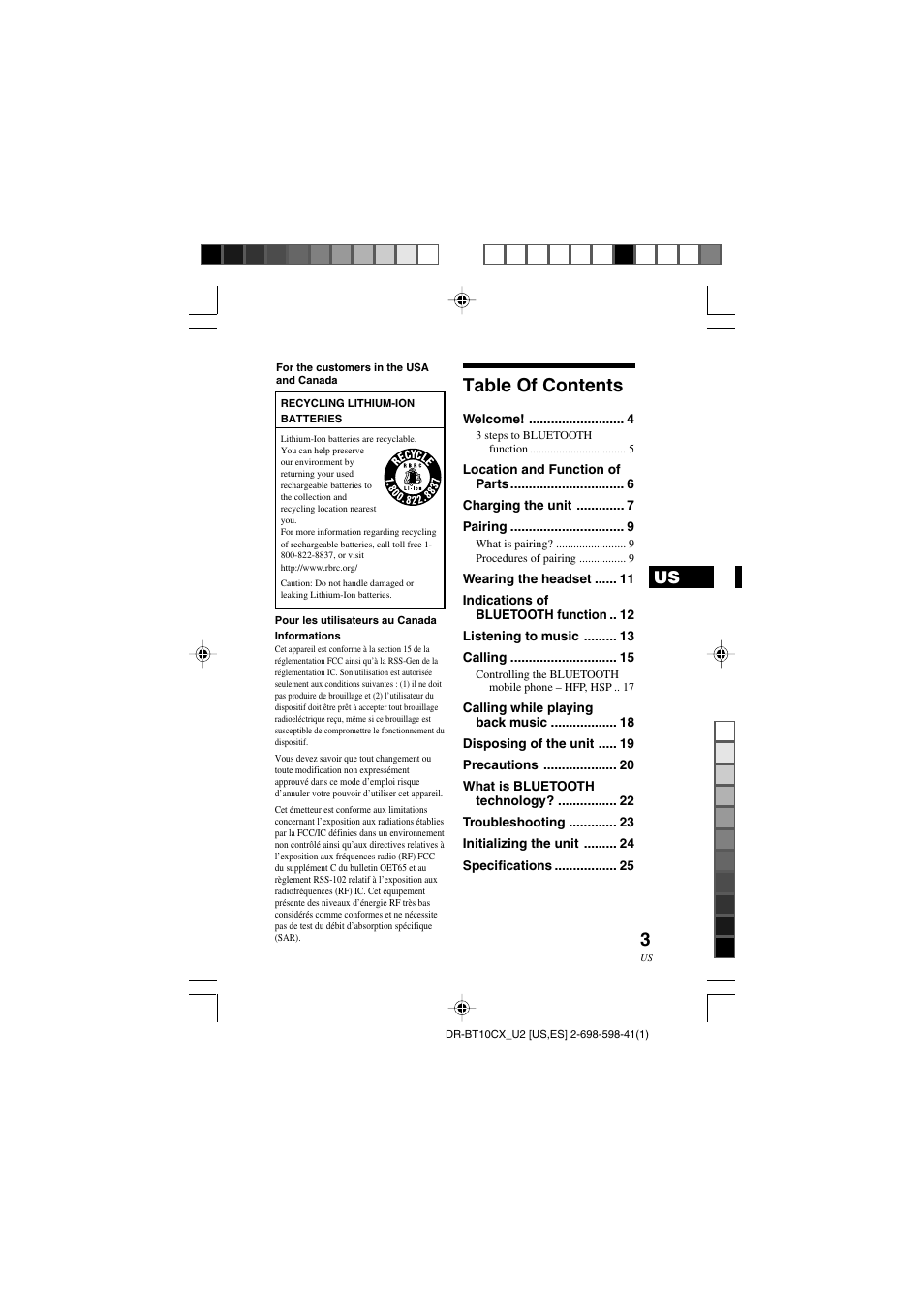 Sony DRBT10CX User Manual | Page 3 / 52