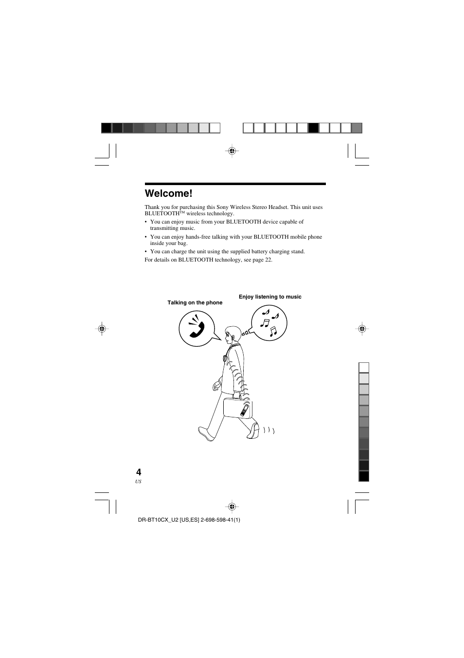 Welcome | Sony DRBT10CX User Manual | Page 4 / 52