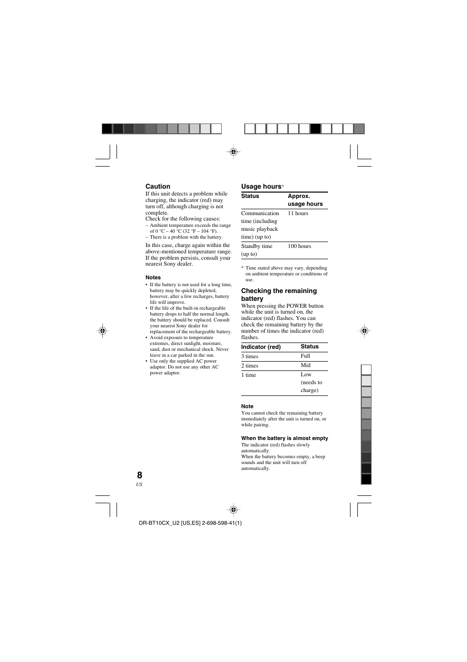 Sony DRBT10CX User Manual | Page 8 / 52