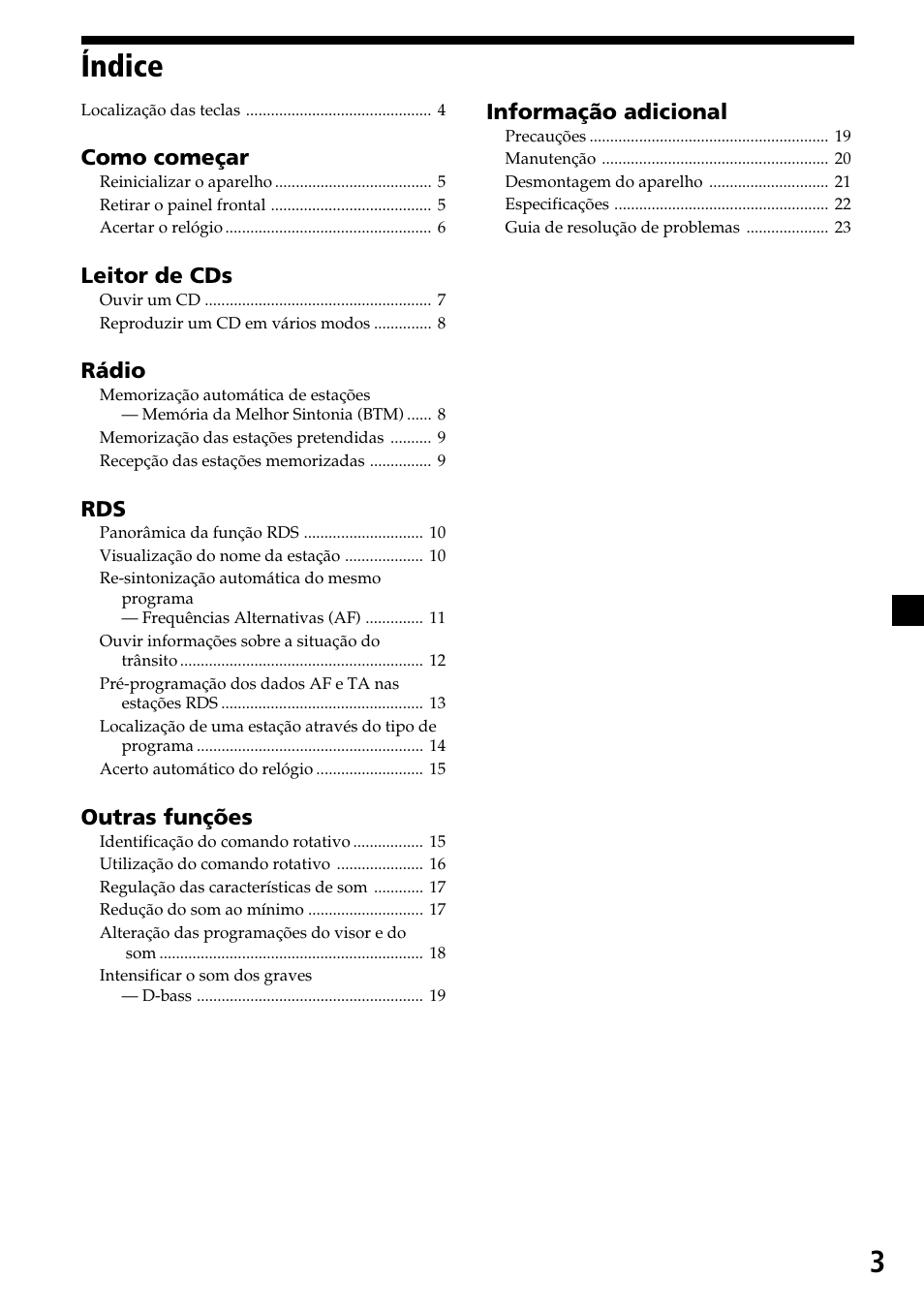 3índice | Sony CDX-4270R User Manual | Page 51 / 96