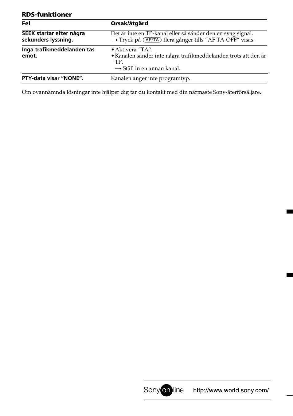 Sony CDX-4270R User Manual | Page 96 / 96