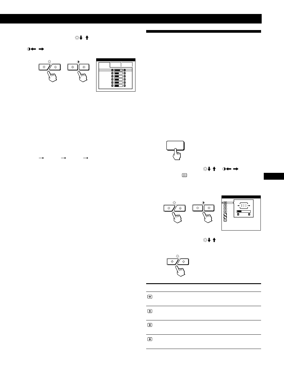 Utilisation de l’écran de menu ecran, Personnalisation de l’affichage | Sony GDM-500PST9 User Manual | Page 33 / 104