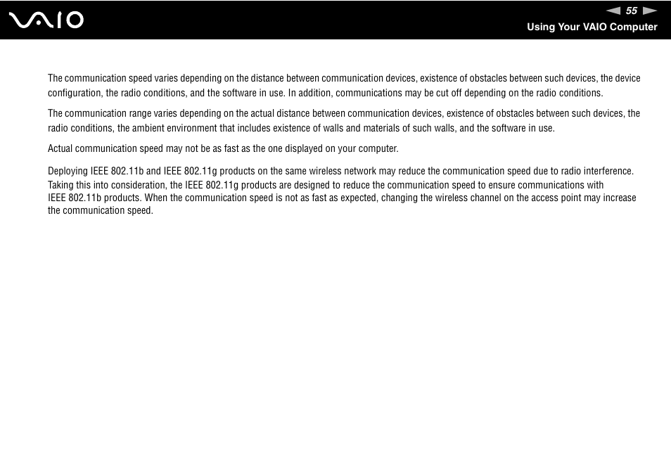 Sony VAIO VGN-P500 User Manual | Page 55 / 165