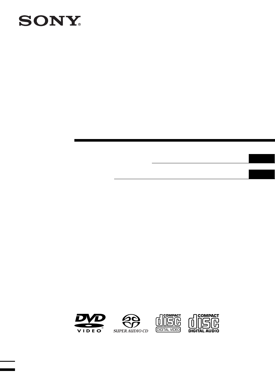 Sony AVD-S10 User Manual | 164 pages